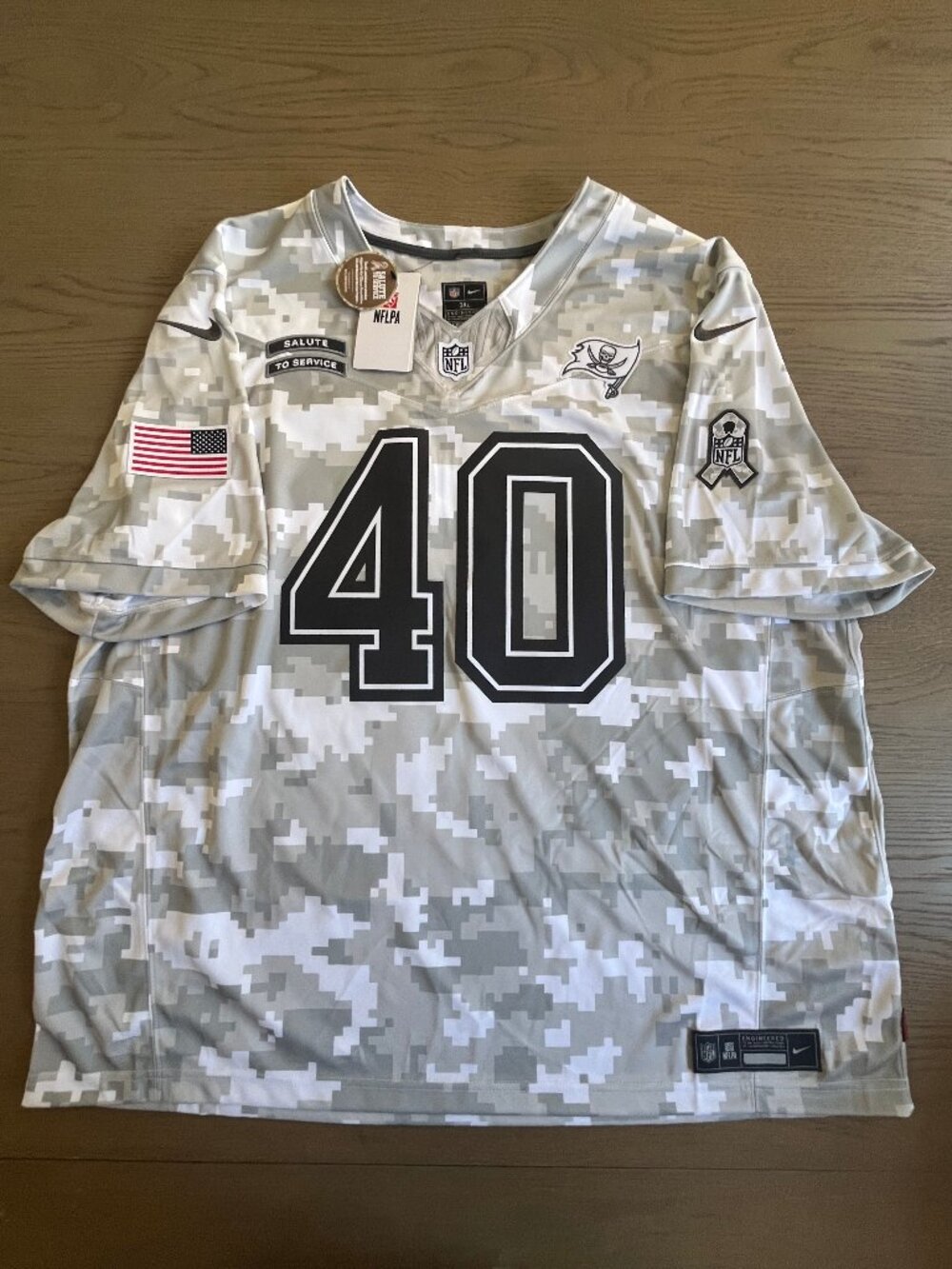 Nike NFL Salute to Service Mike Alstott Buccaneers Jersey NWT 3XL XXXL